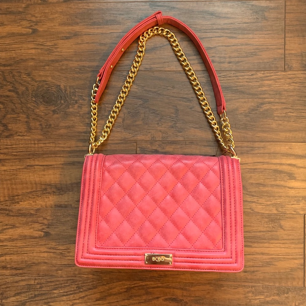 BCBG Red Crossbody or shoulder bag (convertible)